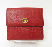 Authentic GUCCI GG Marmont  Leather Bifold Compact  Wallet I#46611