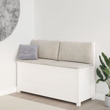 Bench White 110x41x76.5 cm