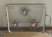 Vintage Glass Vanity Tray 50's