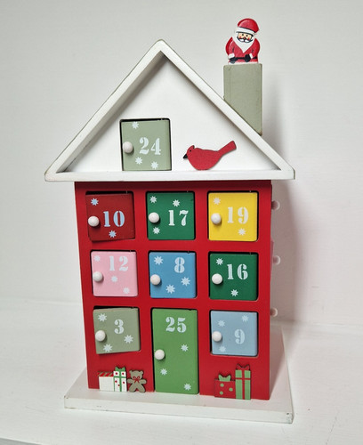 Wooden christmas house advent - wooden,