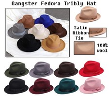 VTG Style Felt Trilby Hat