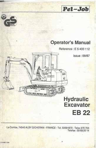 Pel job excavator eb22 - pel-job,