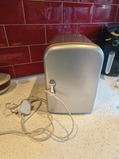 silver 4 litre mini fridge