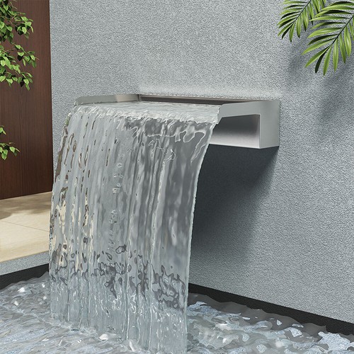 Stainless steel water feature - steel,