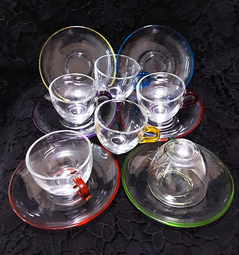 Clear glass espresso cup - glass,