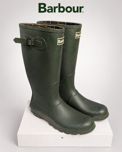 Barbour mens wellington boots - barbour,