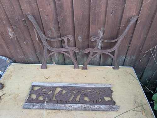 Vintage childs cast - vintage, bench