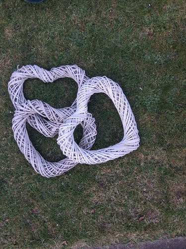 Set twisted wicker hearts - of,