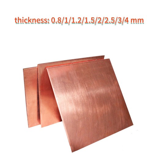 4mm thick pure - 99.9%, copper