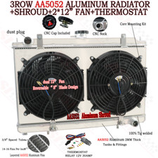 3 Row Radiator+Shroud+Fan+Relay For Nissan Silvia S14 S15 SR20DET 1994-2002 1995