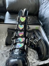 Size 7 DEMONIA Emily 330 Black