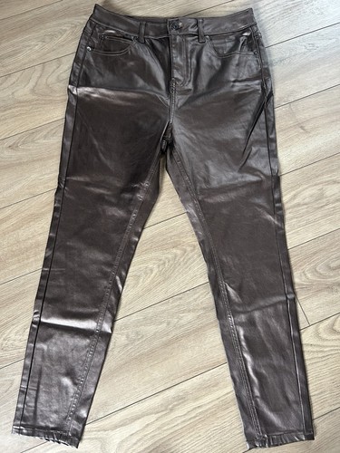 Brown leather pants - , with