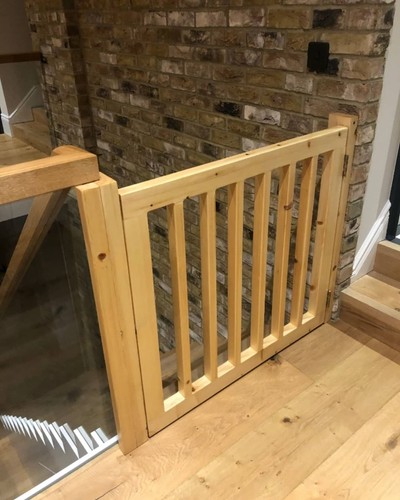 Wooden stair gate - pet,