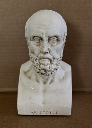Vintage aristotle plaster bust - aristotle,