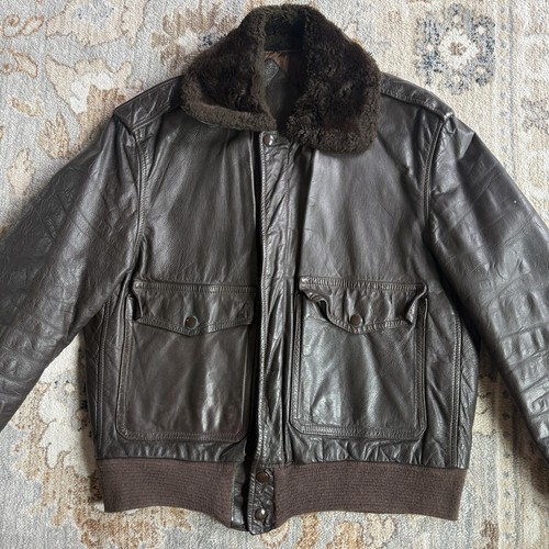 Vintage navy 1 - g-1, leather