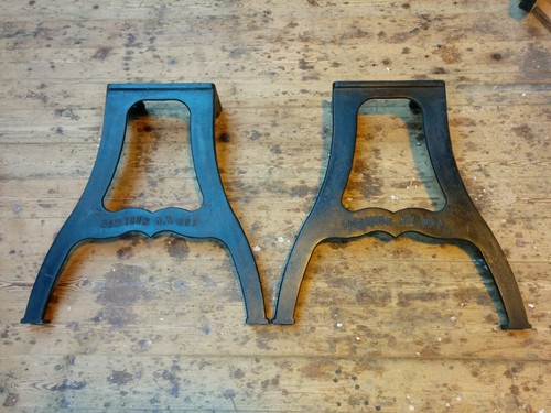 Industrial cast iron table