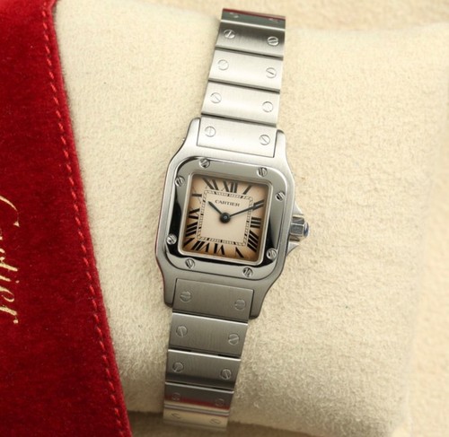 Cartier santos gold women - santos, women's