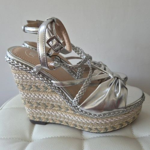 River island silver strappy - island,