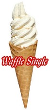 ICE CREAM STICKER WAFFLE CONE