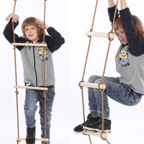 Children climbing rope - children,