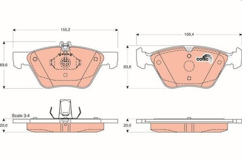 Brake pad set disc - pad,