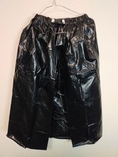 Soft shiny black PVC plastic