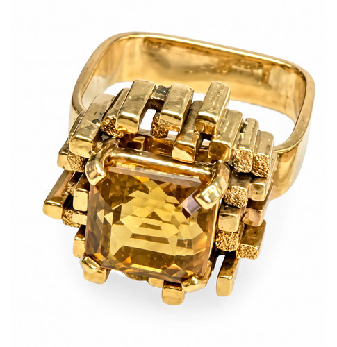 Collector 1970s brutalist 18ct - brutalist,