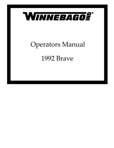 Winnebago 1992 brave - brave, itasca