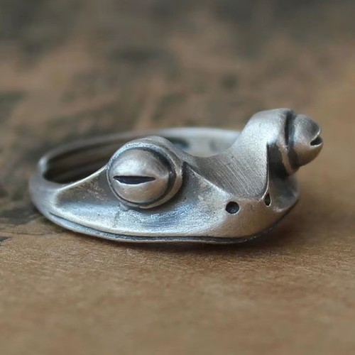 Vintage cat adjustable ring - vintage,