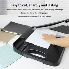 A4 Paper Cutter 12 Inch Cut 12 Sheet Capacity Portable Letter Size Paper Trimmer