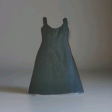 TARA JARMON BLACK BROCADE PENCIL COCKTAIL DRESS SIZE 6/8