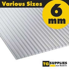 6mm Polycarbonate Sheets Clear Polycarbonate Roofing Sheets - VARIOUS SIZES
