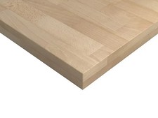 GoodHome Hartland Natural Straight Oak Wooden Worktop 27mm Solid 805x455mm Unit