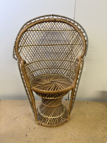 Peacock wicker chair rattan - wicker,