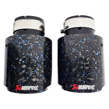 2 X GLOSS BLACK & BLUE FORGED