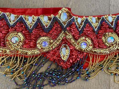 Belly dance costume red - , bra