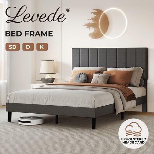 Levede bed frame - bed, double