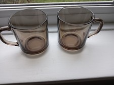 Pair French Arcoroc Grey