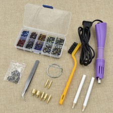 Economic Hotfix Rhinestone Applicator Wand Setter Tool Kit Set American Standard