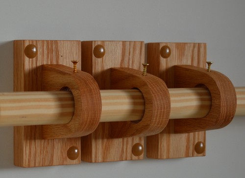 Wooden curtain pole - wooden,