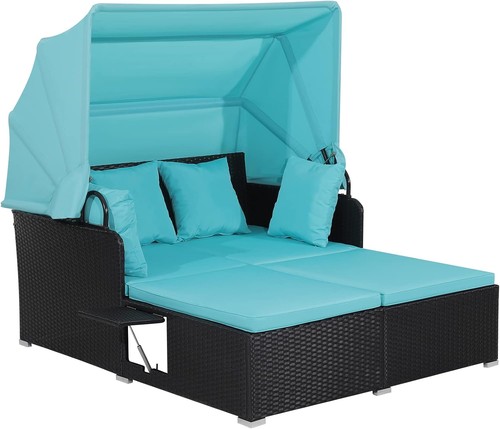 Costway garden rattan daybed - costway,