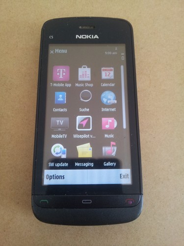 Nokia black grey - c5-03,