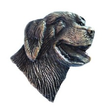 Labrador Dog Pewter Pin Badge