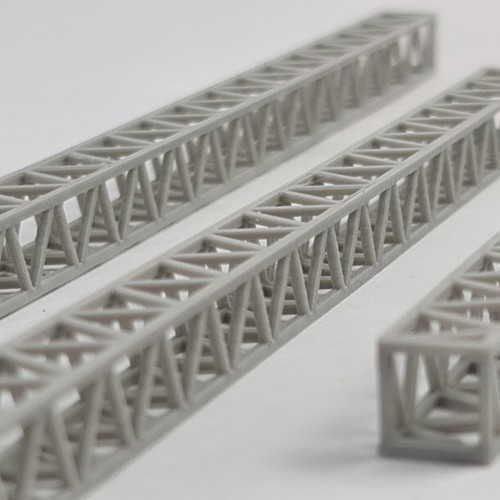 Model railway cubic building - cubic,