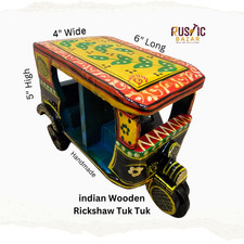 Handmade Wooden Tuk Tuk