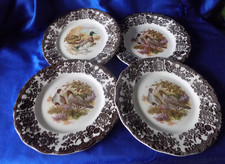 Royal Worcester  Palissy Game Bird Series -Dinner Plates x 4