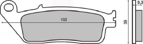 Front brake pads - honda, 1100