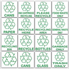 Recycling Stickers-Recycle