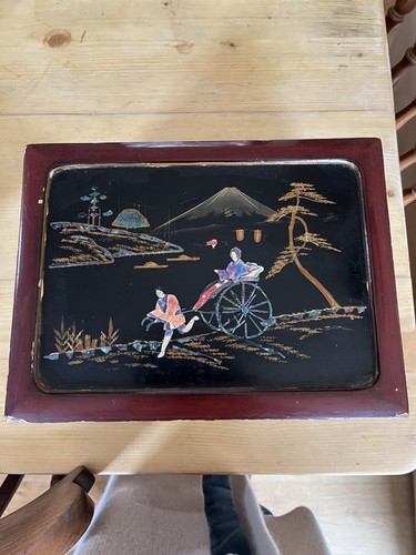 Japanese lacquered portable - lacquered,