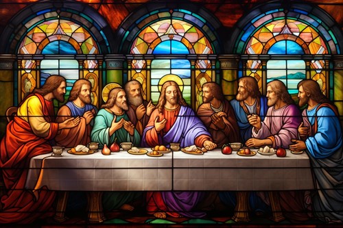 The last supper painting - last,